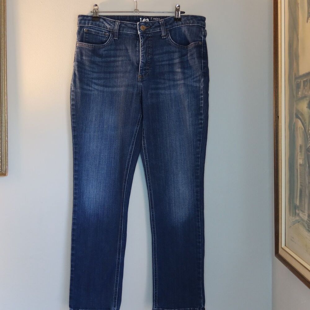 Lee Jeans Crossroads Regular Fit Womens Size 12 Blue